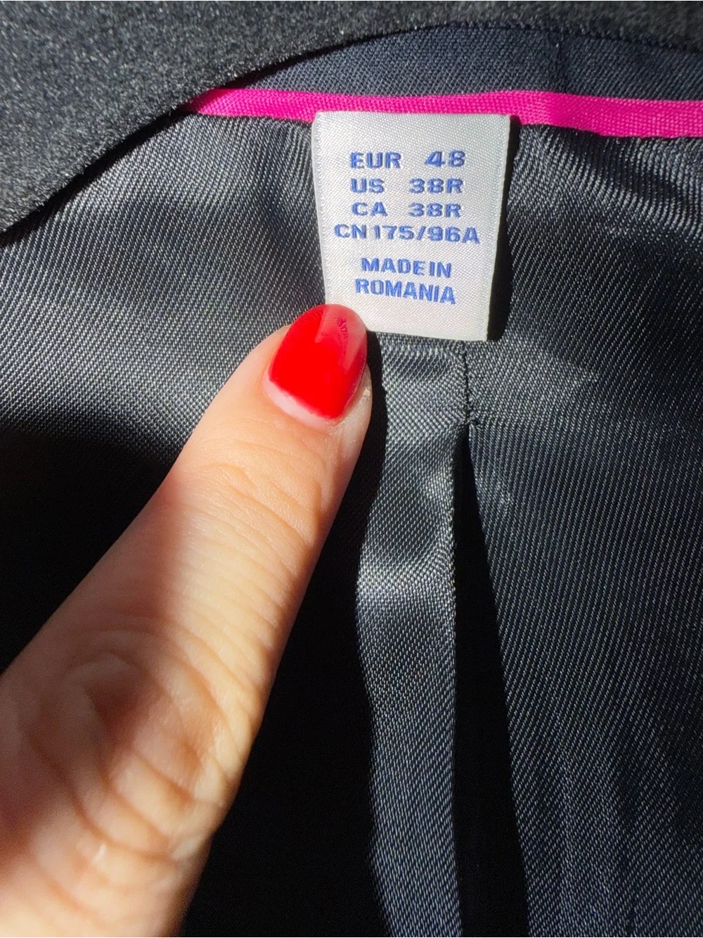 Matthew Williamson for H&M Navy Blazer Multicolor Trim 38R